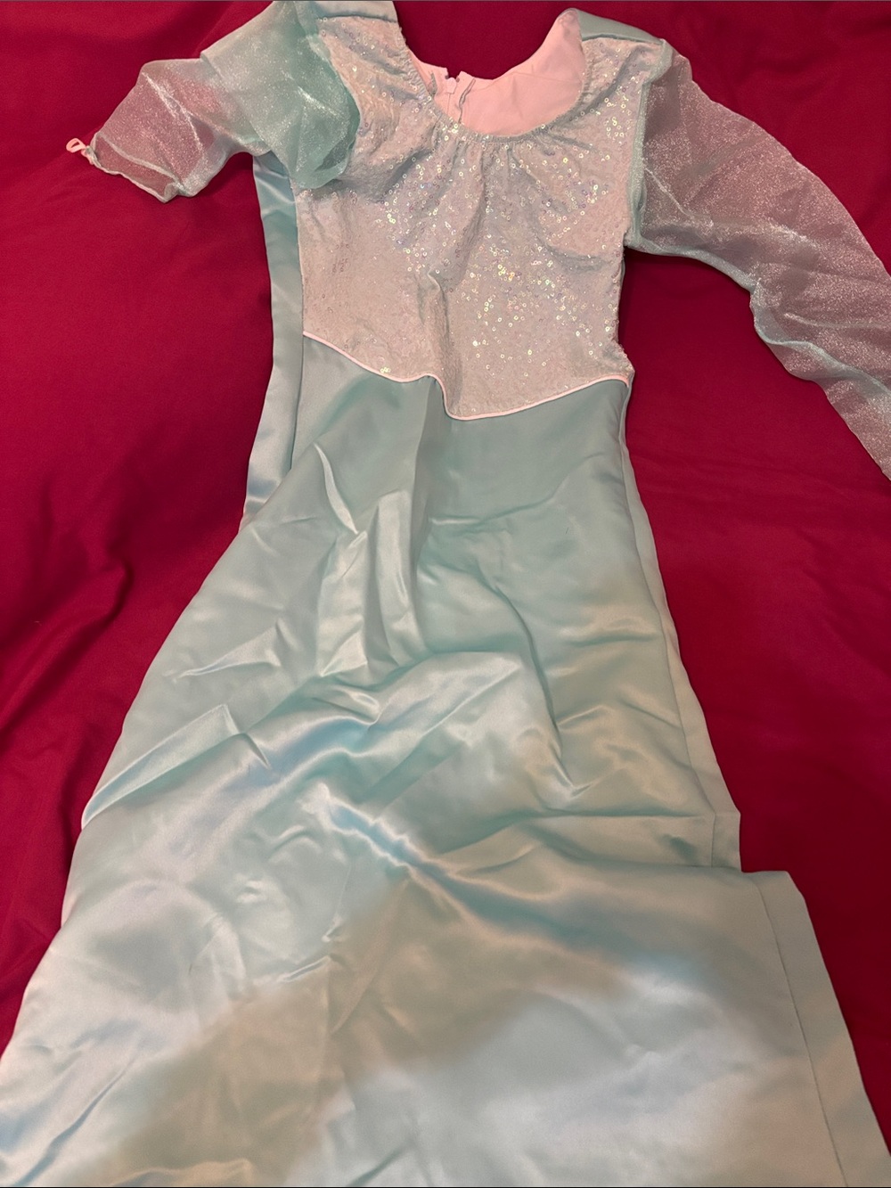 Light Blue Sparkle Princess Costume Dress for Kids